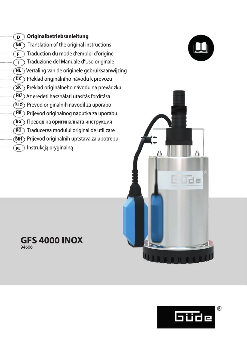 Page n°1 - Manuel utilisateur Güde GFS 4000 INOX