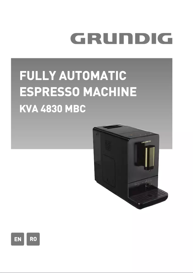 Page 1 de la notice Manuel utilisateur Grundig KVA4830MBC