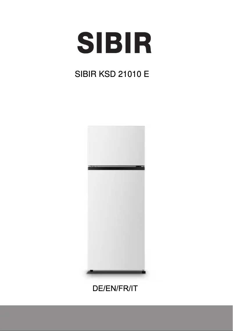 Image de la première page du manuel de l'appareil KSD 21010 E