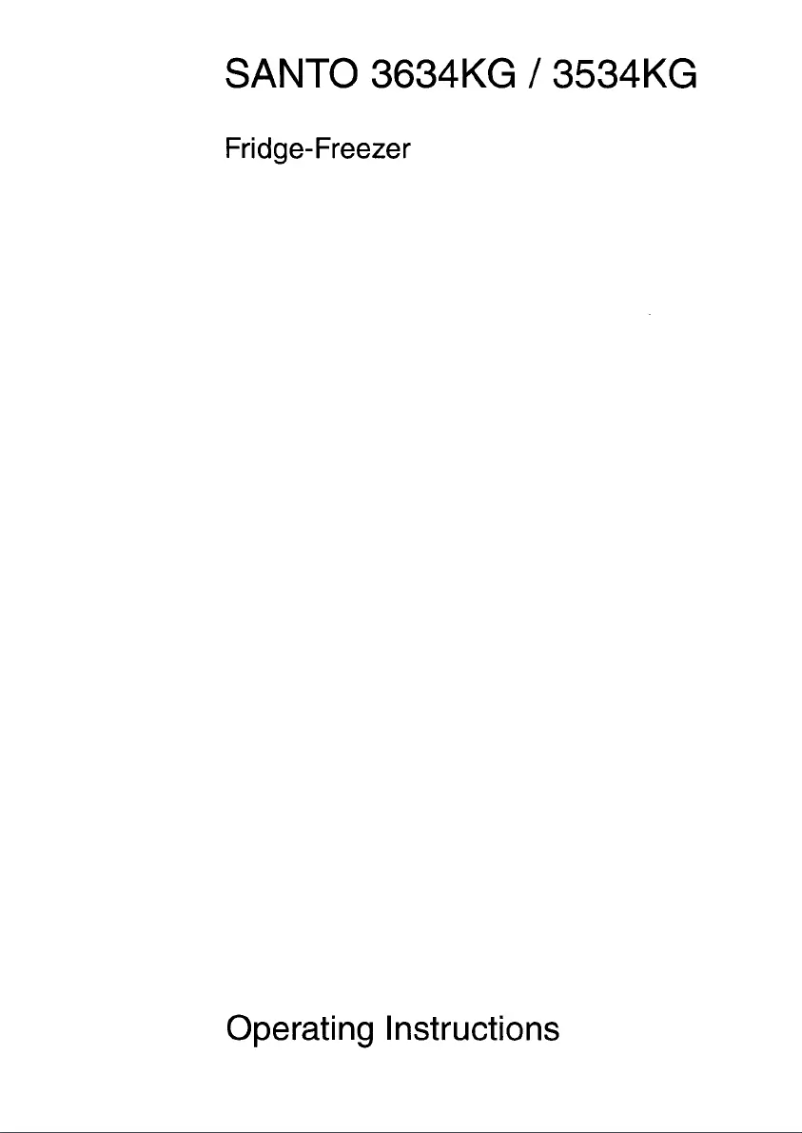 Page 1 de la notice Manuel utilisateur AEG Santo 3634 KG