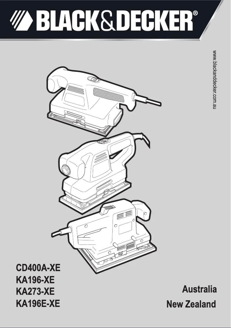 Page 1 de la notice Manuel utilisateur Black & Decker CD400