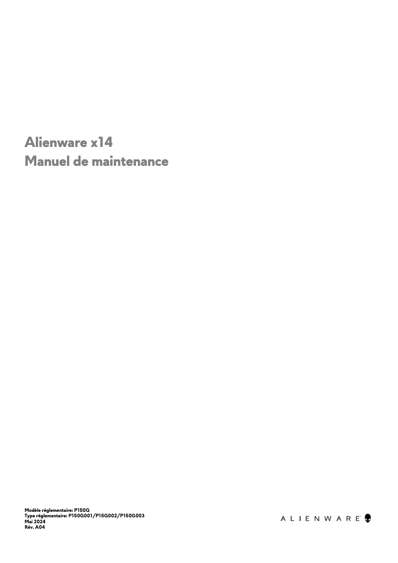 Image de la première page du manuel de l'appareil x14