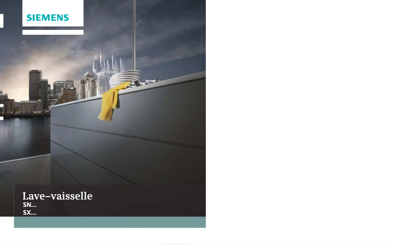 Page n°1 - Manuel utilisateur Siemens SN56P254EU