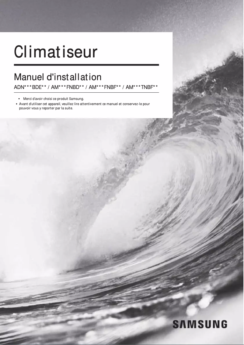 Page 1 de la notice Manuel utilisateur Samsung AM160TNBFEB