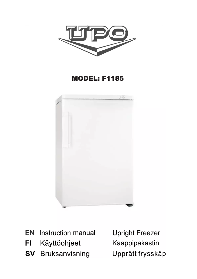 Page 1 de la notice Manuel utilisateur UPO F1185