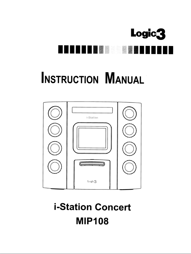 Page 1 de la notice Manuel utilisateur Logic3 I-Station Concert MIP108