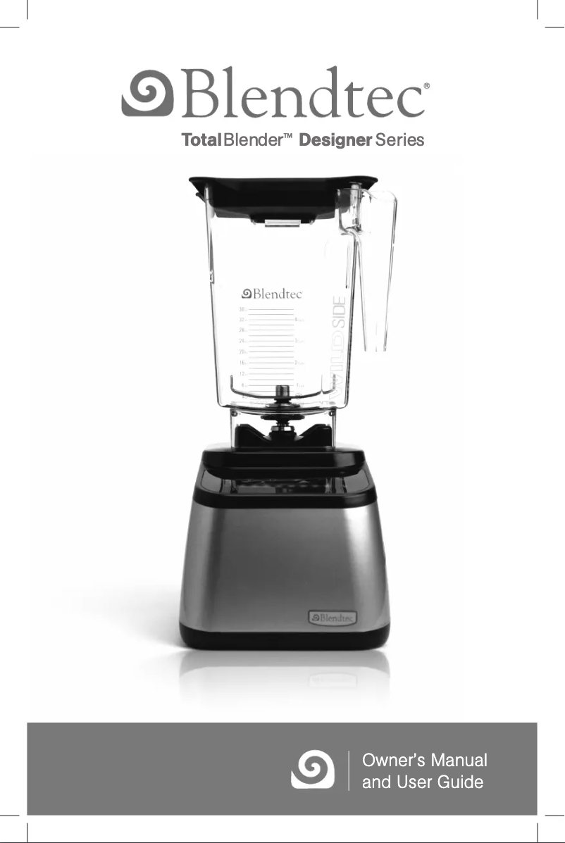 Page n°1 - Manuel utilisateur Blendtec Wide Side Jar
