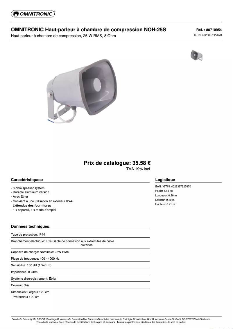 Image de la première page du manuel de l'appareil NOH-25S