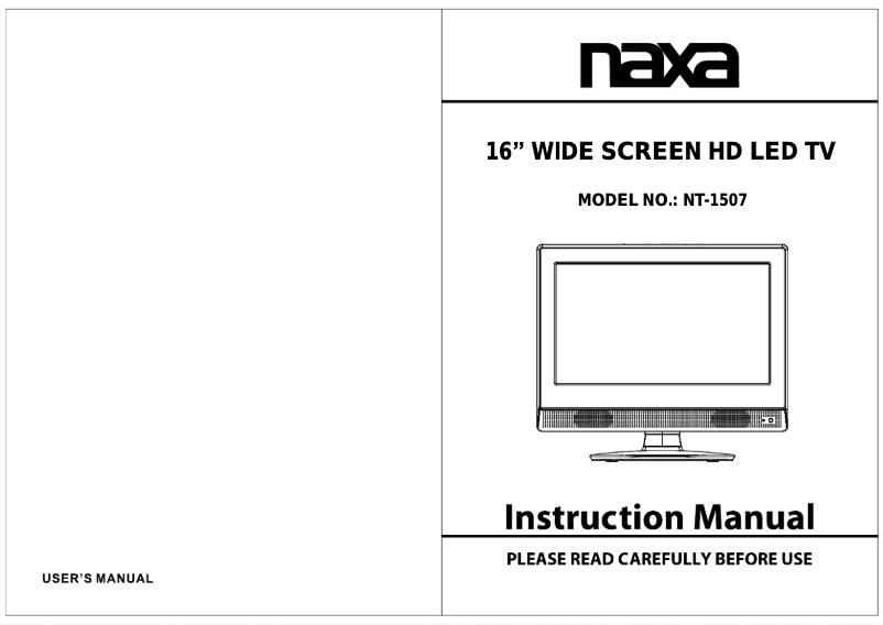 Image de la première page du manuel de l'appareil NT-1507