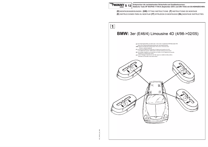 Página 1 del manual Manual de usuario Twinny Load S 12