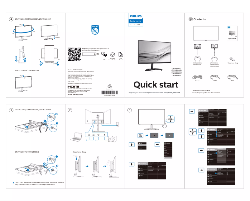 Imagen de la primera página del manual del dispositivo 27M1N3200VS