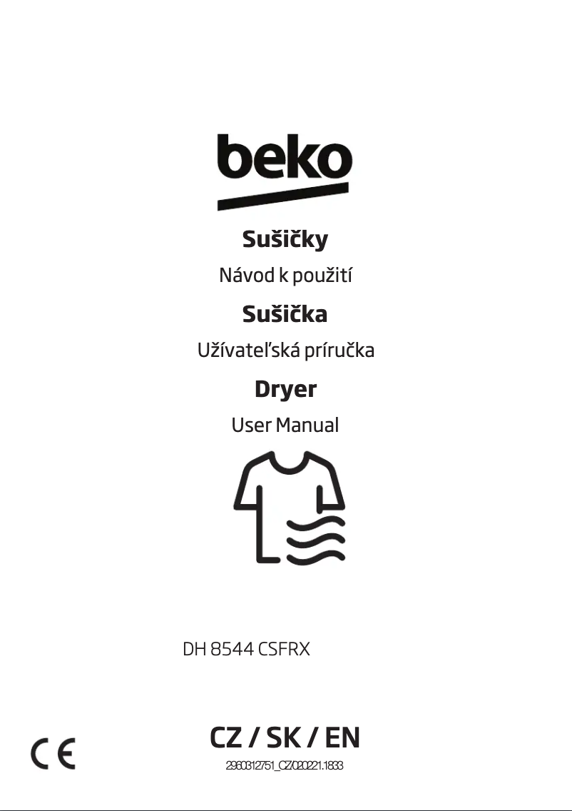 Image de la première page du manuel de l'appareil DH8544CSFRX