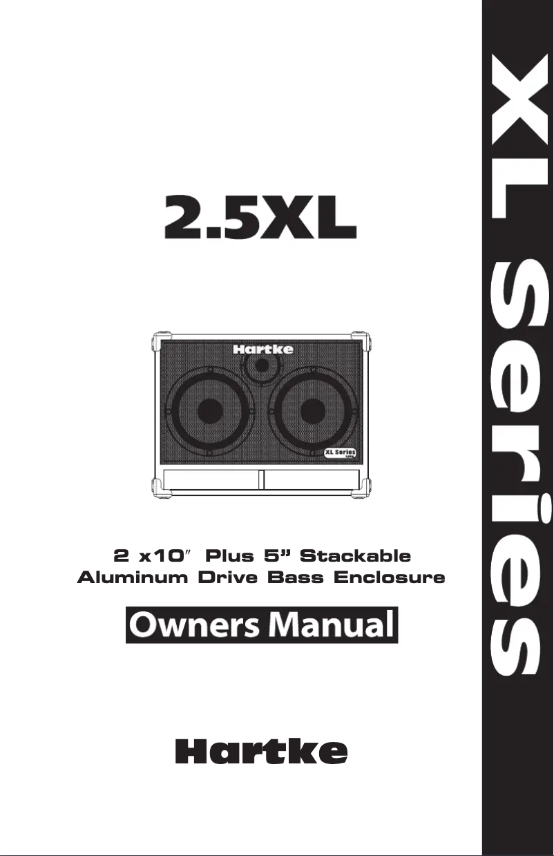 Page n°1 - Manuel utilisateur Hartke 2.5XL
