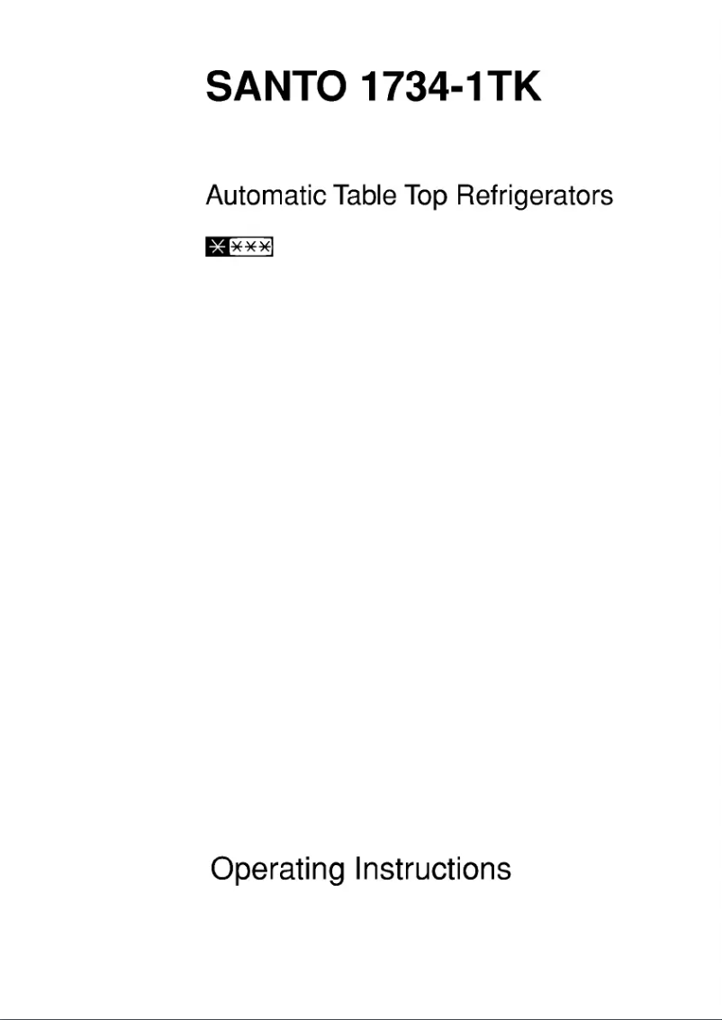 Página 1 del manual Manual de usuario AEG Santo 1734-1 TK