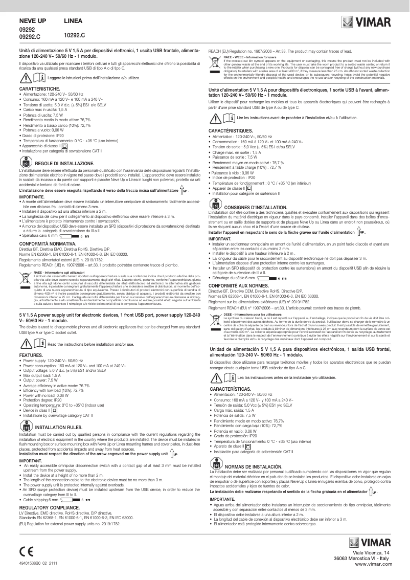 Image de la première page du manuel de l'appareil 10292.C