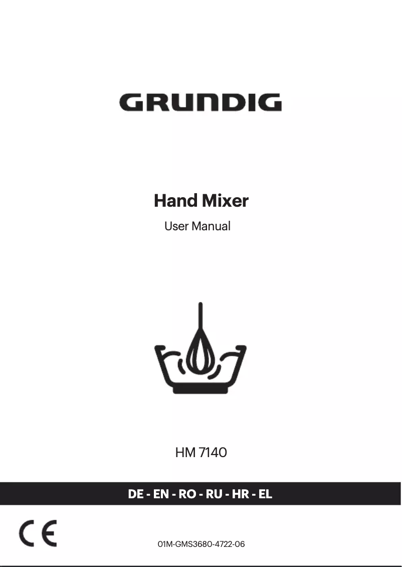 Page 1 de la notice Manuel utilisateur Grundig HM 7140