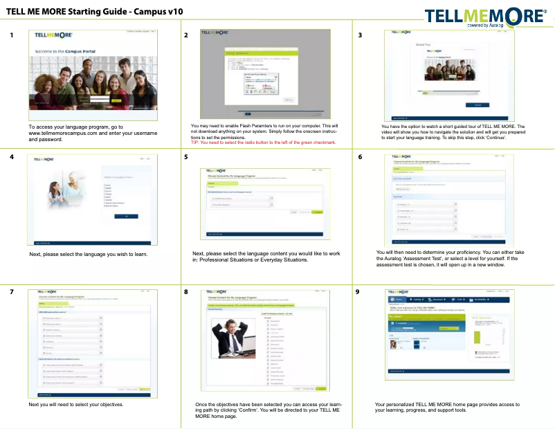 Page n°1 - Manuel utilisateur Auralog Tell me More Campus 10.0