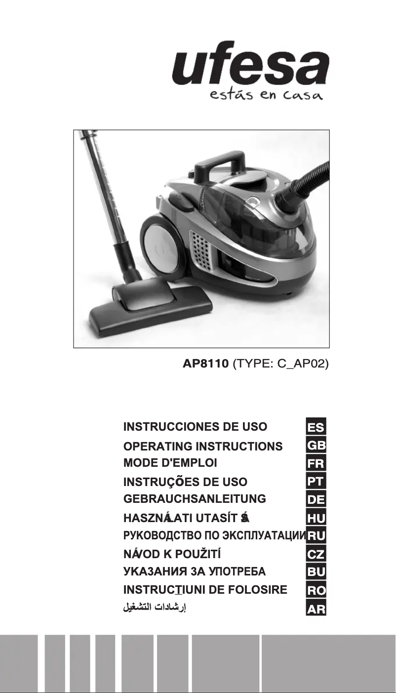 Página 1 del manual Manual de instrucciones Ufesa AP8110