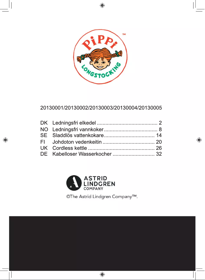 Page n°1 - Manuel utilisateur Pippi 20130004