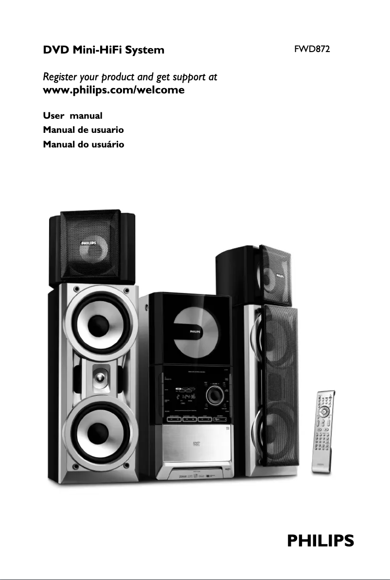 Página 1 del manual Manual de usuario Philips FWD872