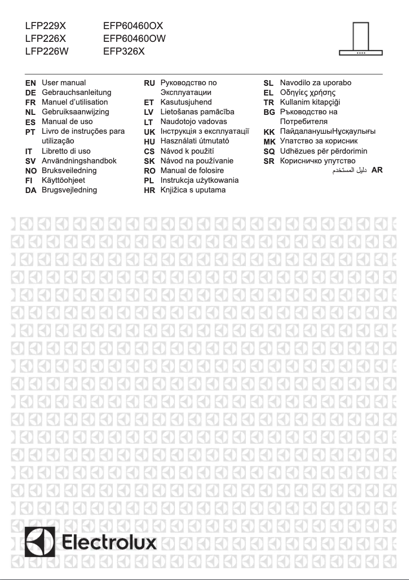 Page 1 de la notice Manuel utilisateur Electrolux LFP226X