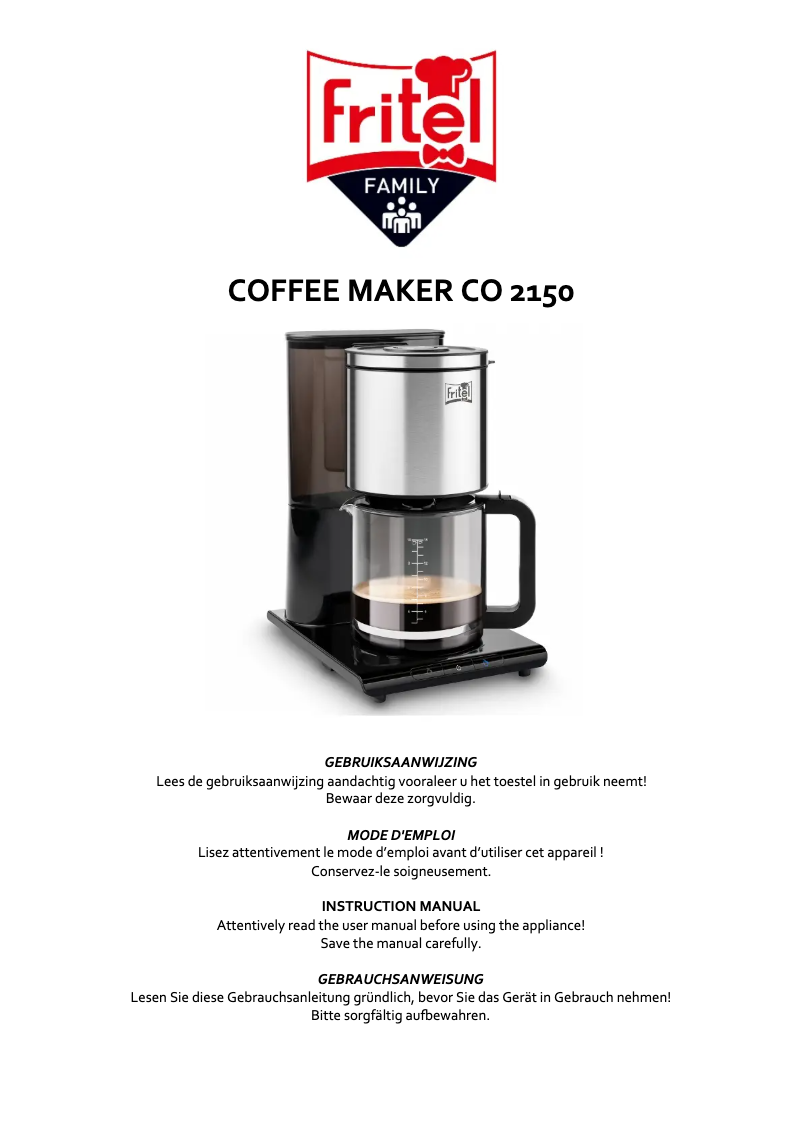 Image de la première page du manuel de l'appareil CO 2150