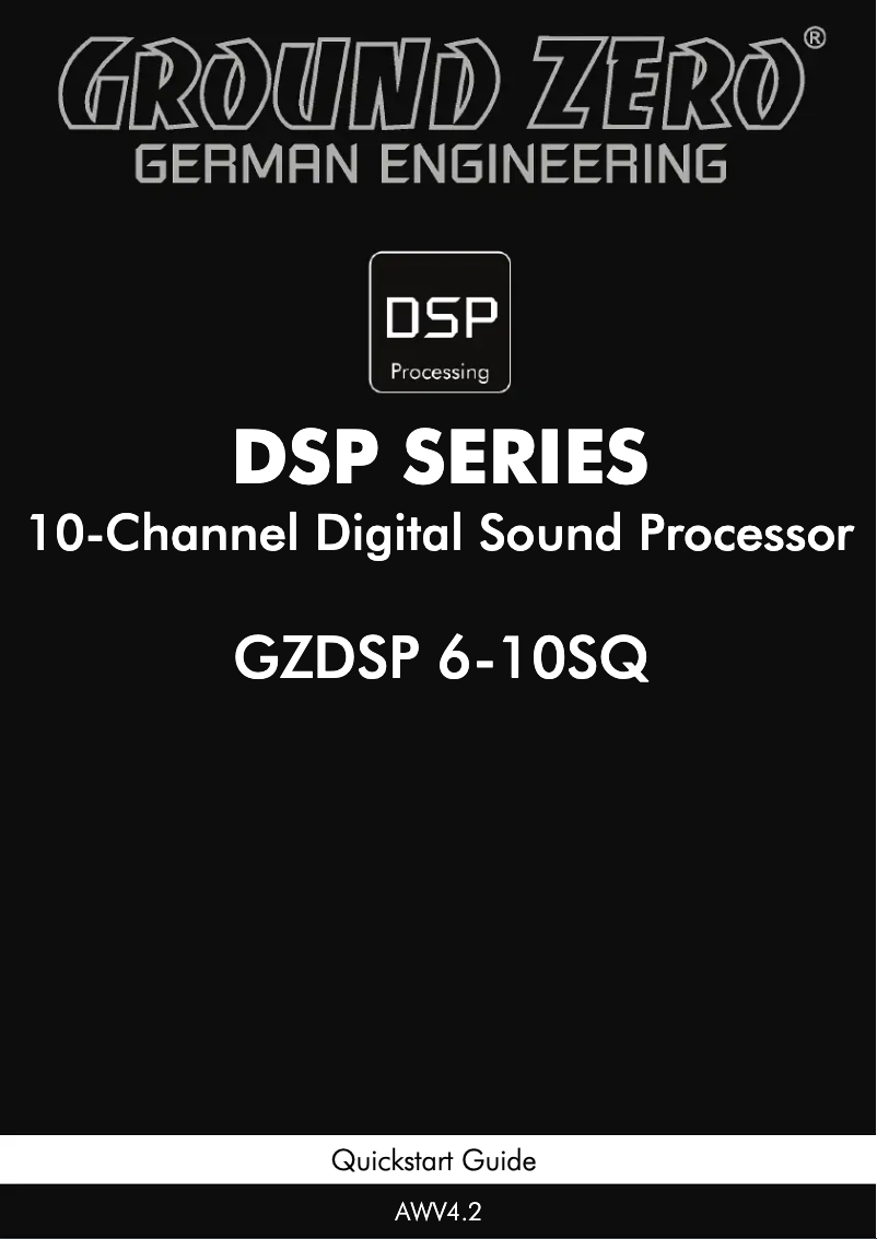 Image de la première page du manuel de l'appareil GZDSP 6-10SQ