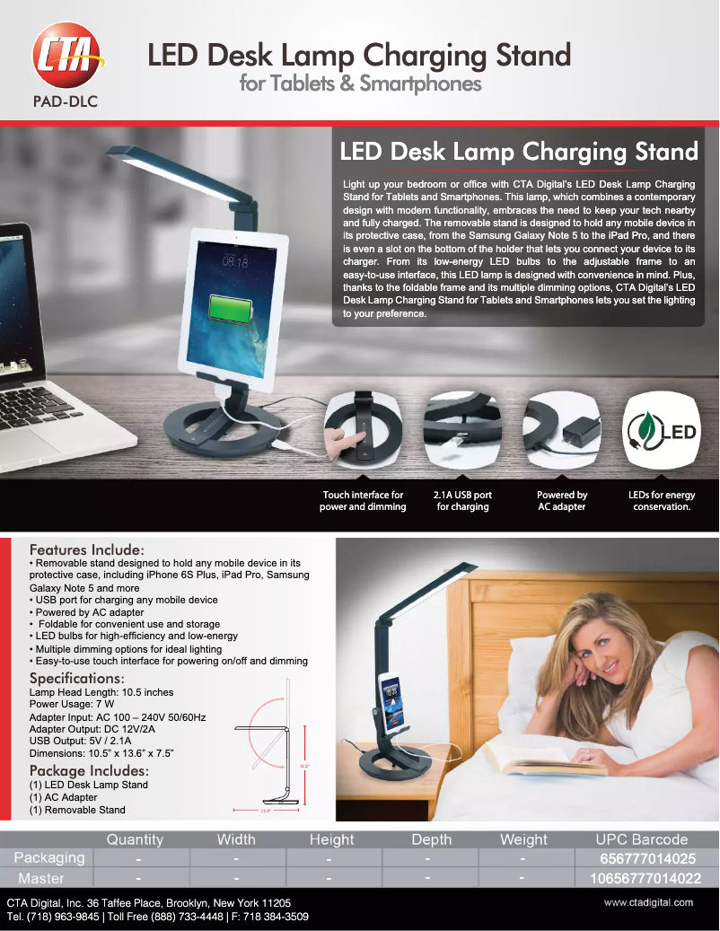 Page 1 de la notice Manuel utilisateur CTA Digital PAD-DLC