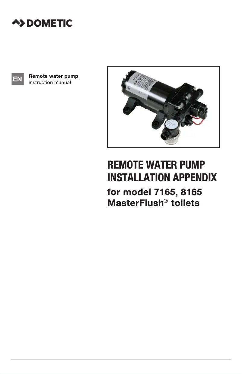 Image de la première page du manuel de l'appareil MasterFlush MF 8165