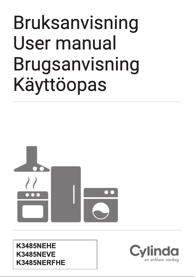 Page 1 de la notice Manuel utilisateur Cylinda K3485NEHE
