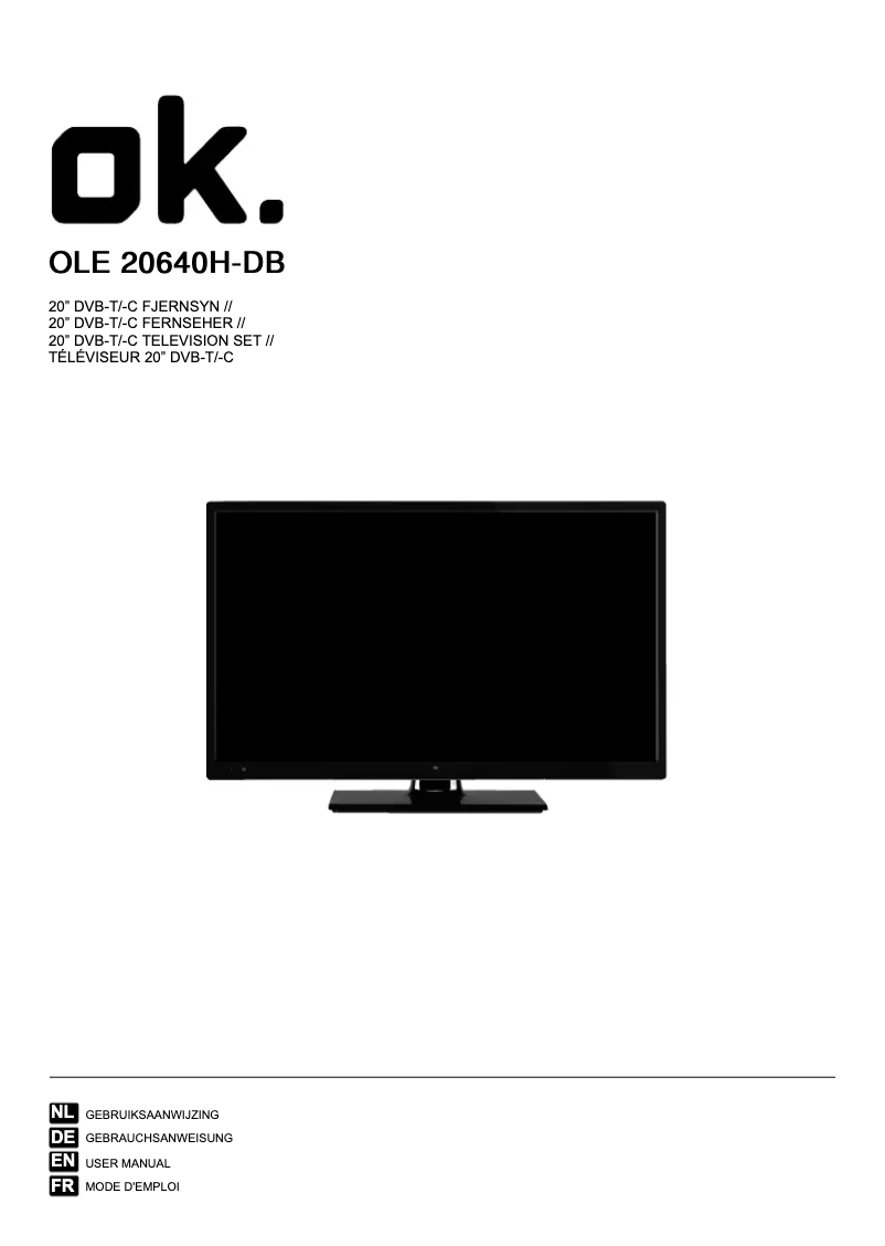 Image de la première page du manuel de l'appareil OLE 20640H-DB