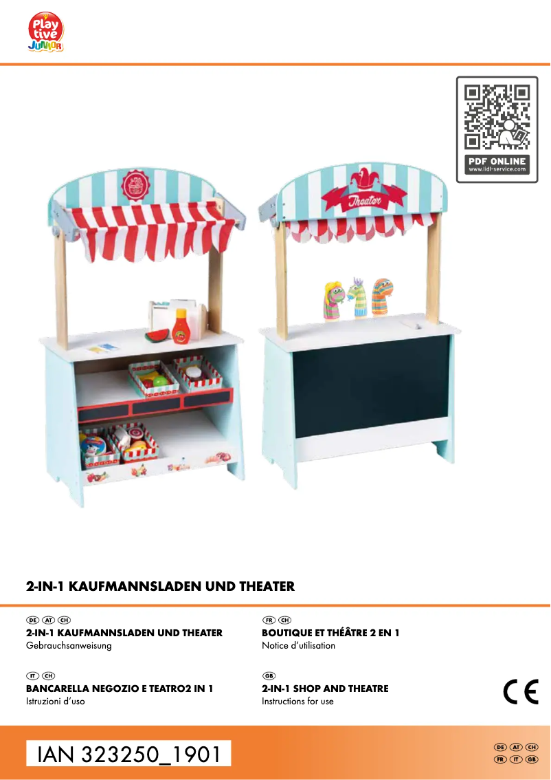 Page 1 de la notice Manuel utilisateur Playtive IAN 323250