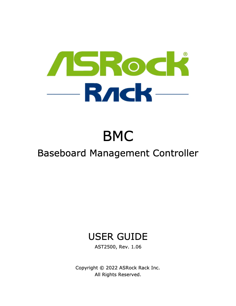 Page 1 de la notice Manuel utilisateur Asrock Rack B550D4U-2T