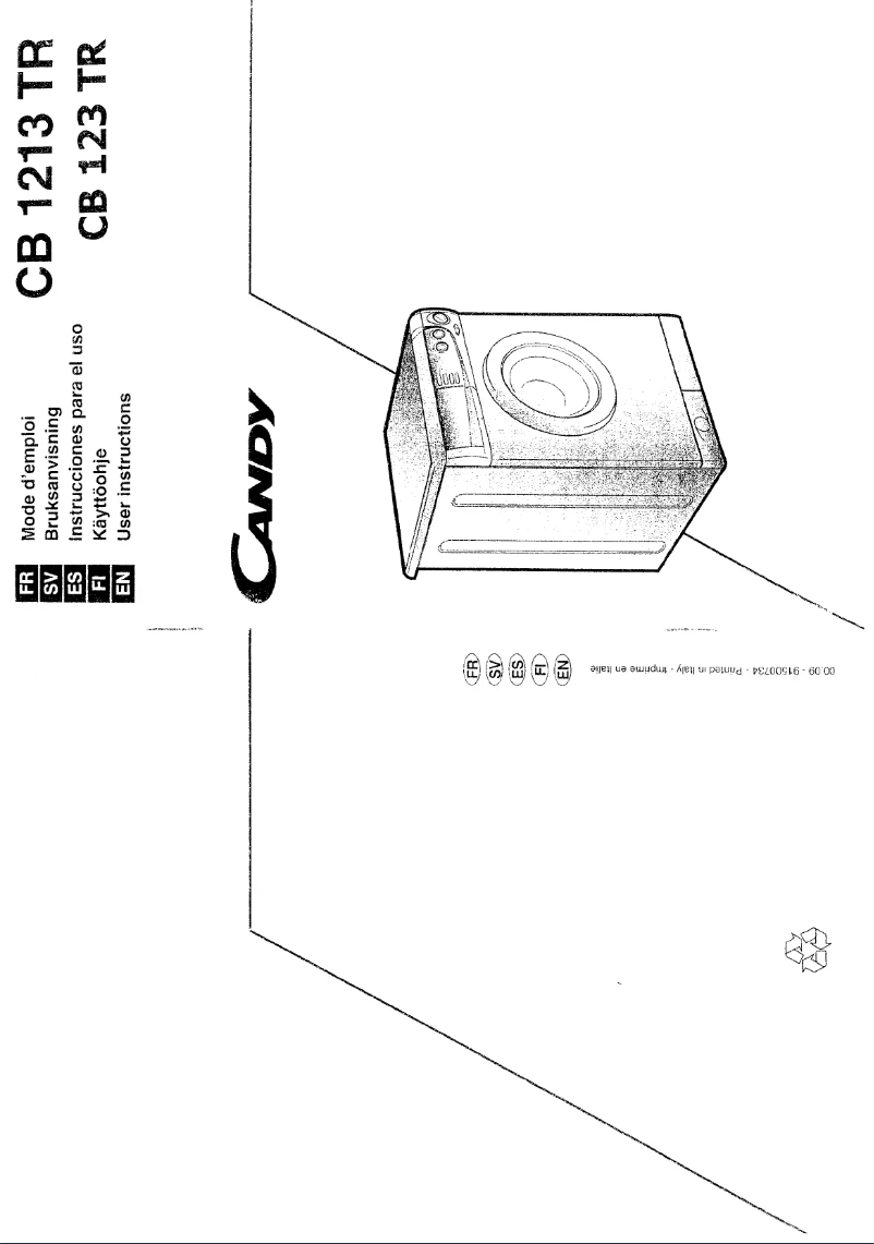 Image de la première page du manuel de l'appareil Cb 1213 tr