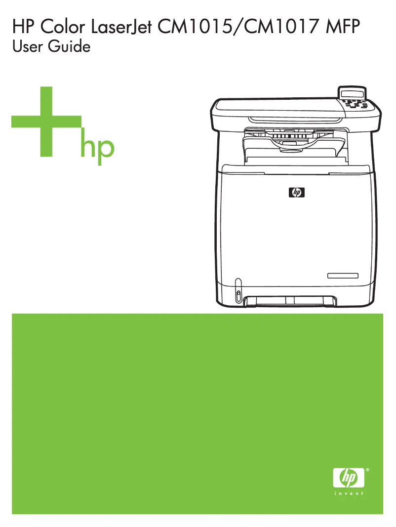 Página 1 del manual Manual de usuario HP LaserJet CM1017