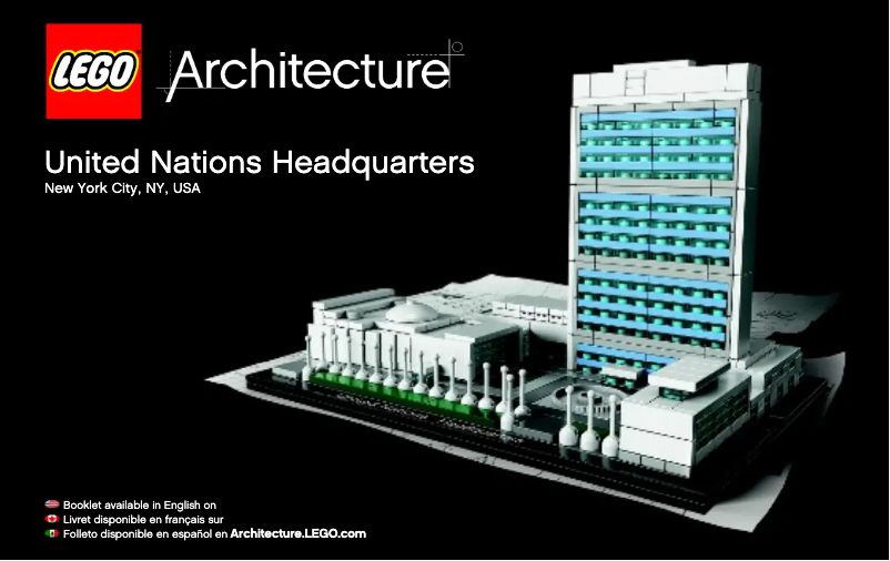 Page 1 de la notice Manuel utilisateur Lego United Nations Headquarters 21018