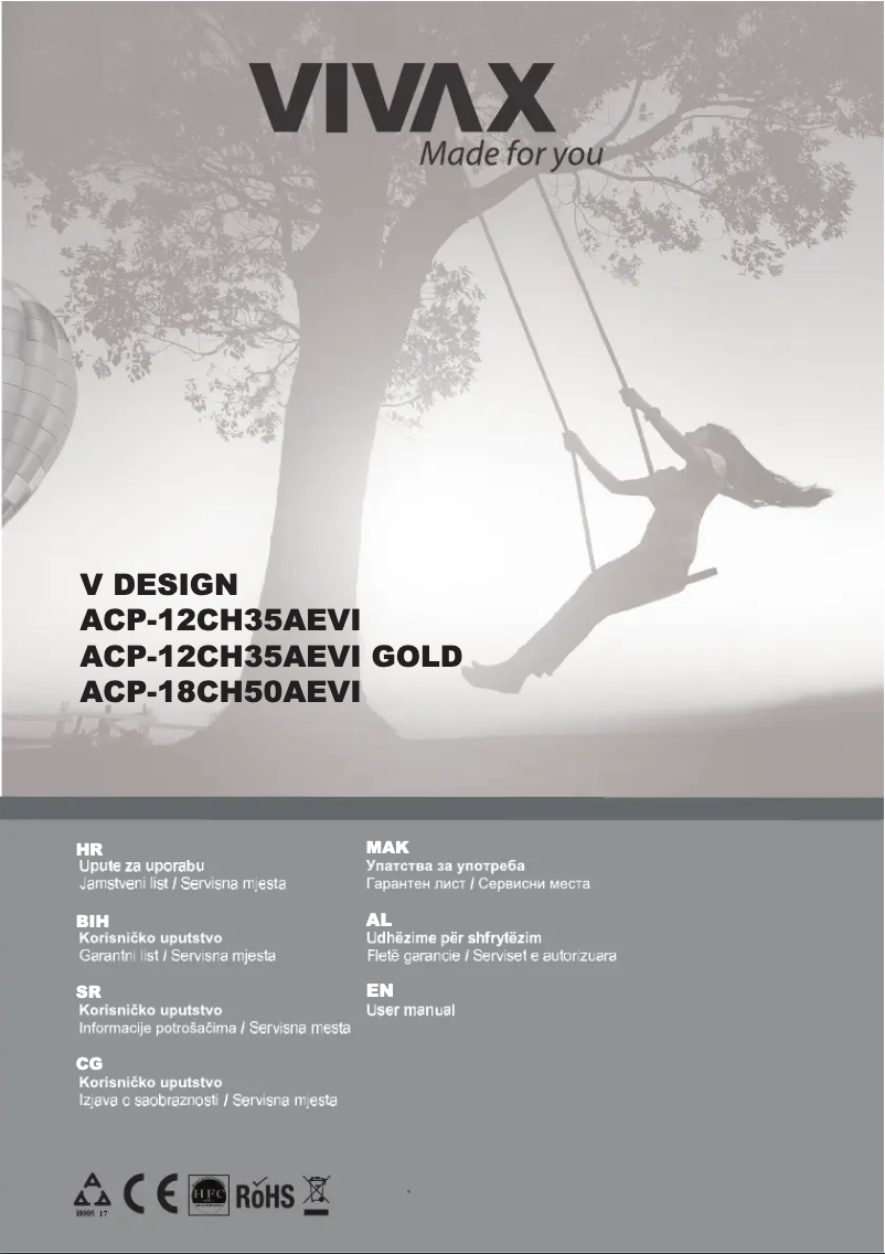 Page 1 de la notice Manuel utilisateur Vivax ACP-18CH50AEVI