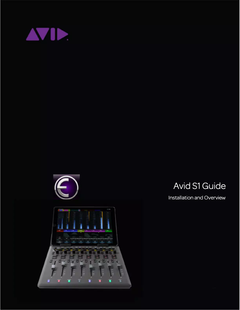 Page 1 de la notice Manuel utilisateur Avid S1