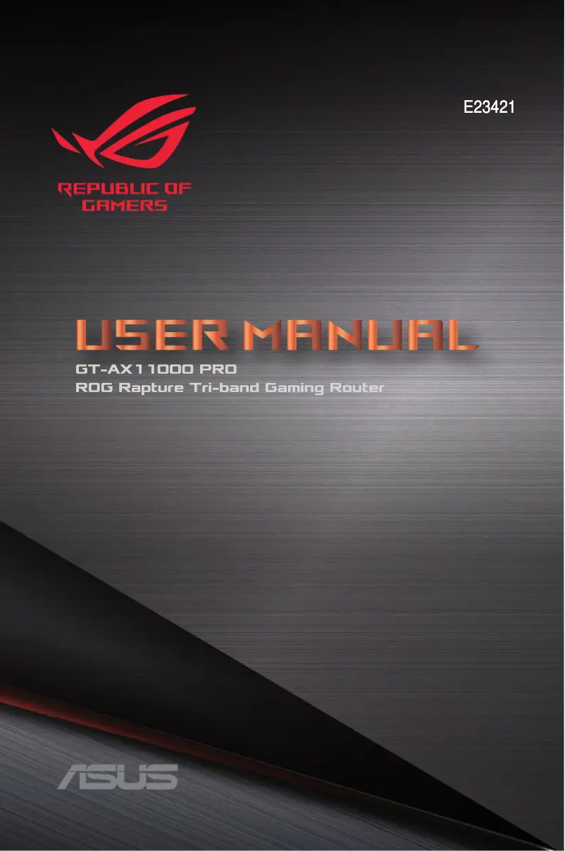 Page 1 de la notice Manuel utilisateur Asus ROG Rapture GT-AX11000 Pro