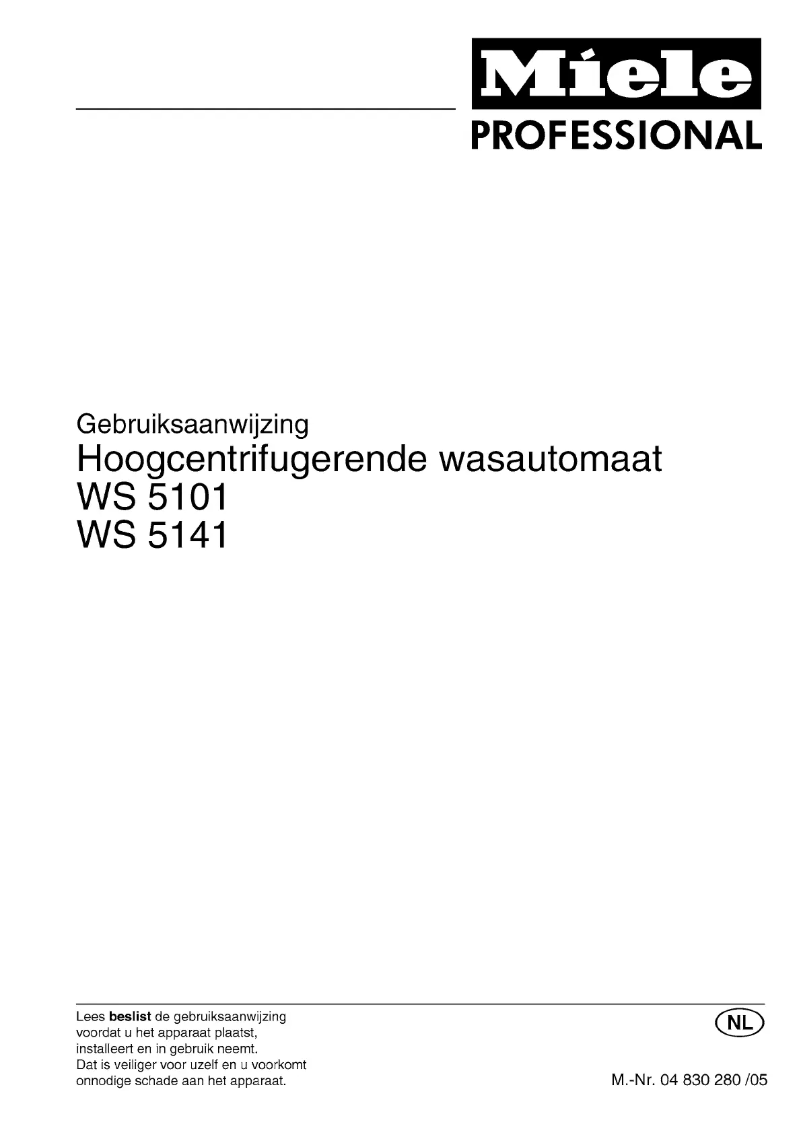 Image de la première page du manuel de l'appareil WS 5101