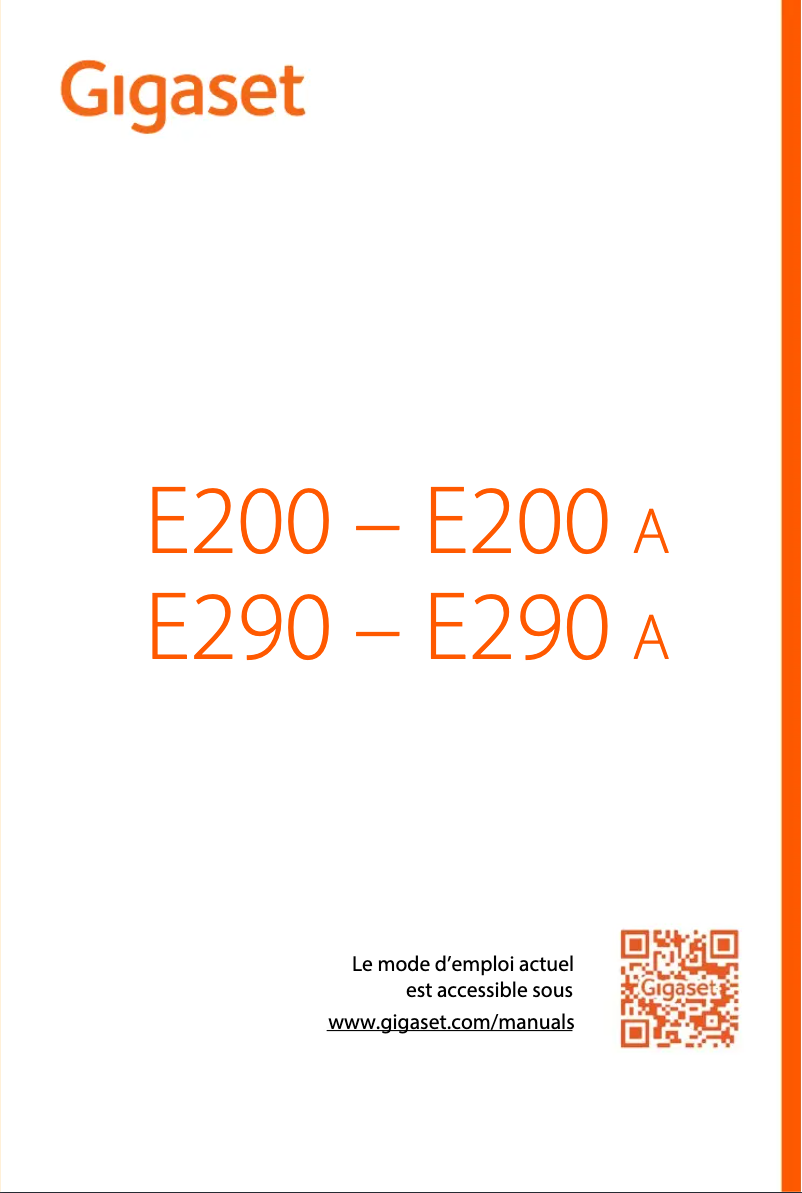 Image de la première page du manuel de l'appareil E290A