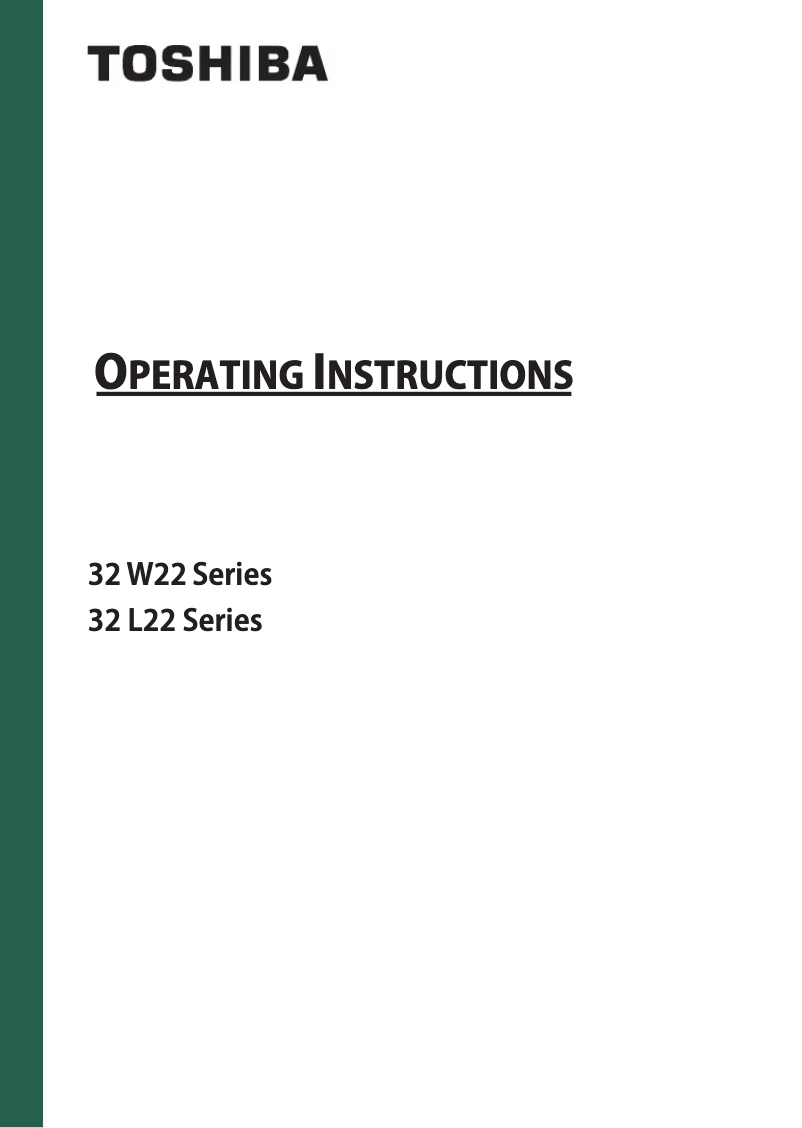 Image de la première page du manuel de l'appareil 32L2263DG