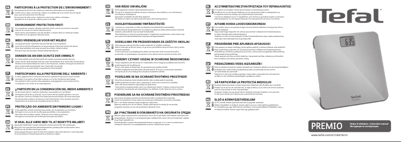 Image de la première page du manuel de l'appareil Premio PP1220