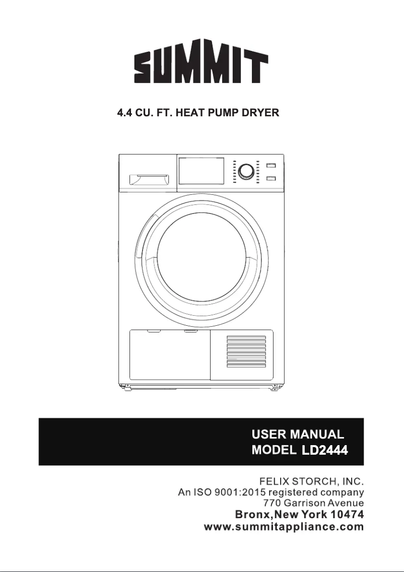 Image de la première page du manuel de l'appareil LD2444