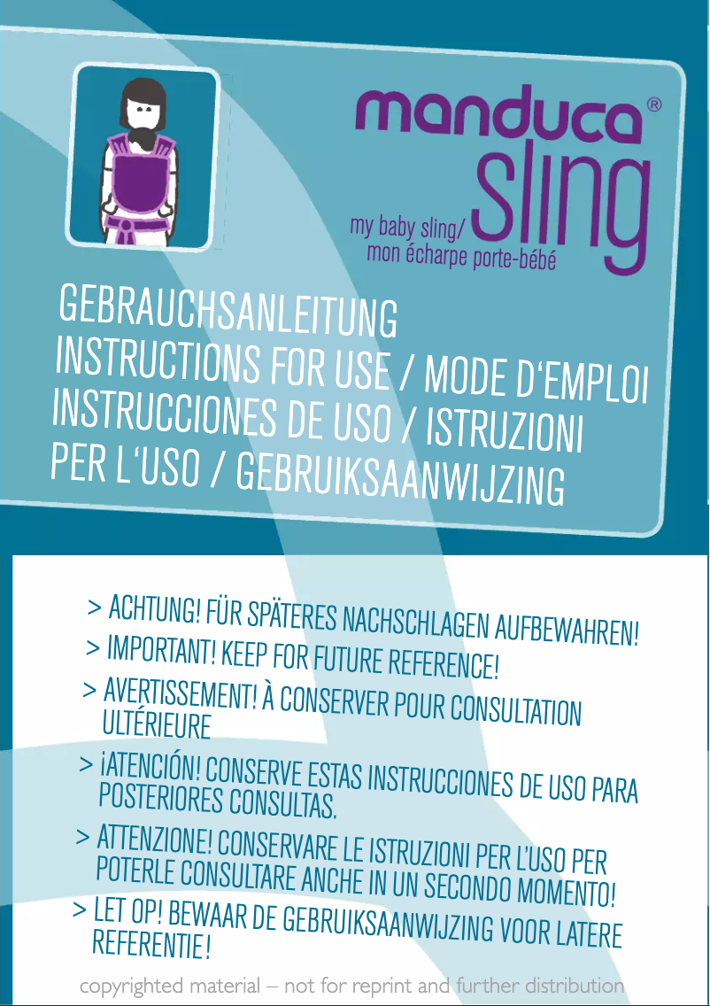 Page 1 de la notice Manuel utilisateur Manduca Sling