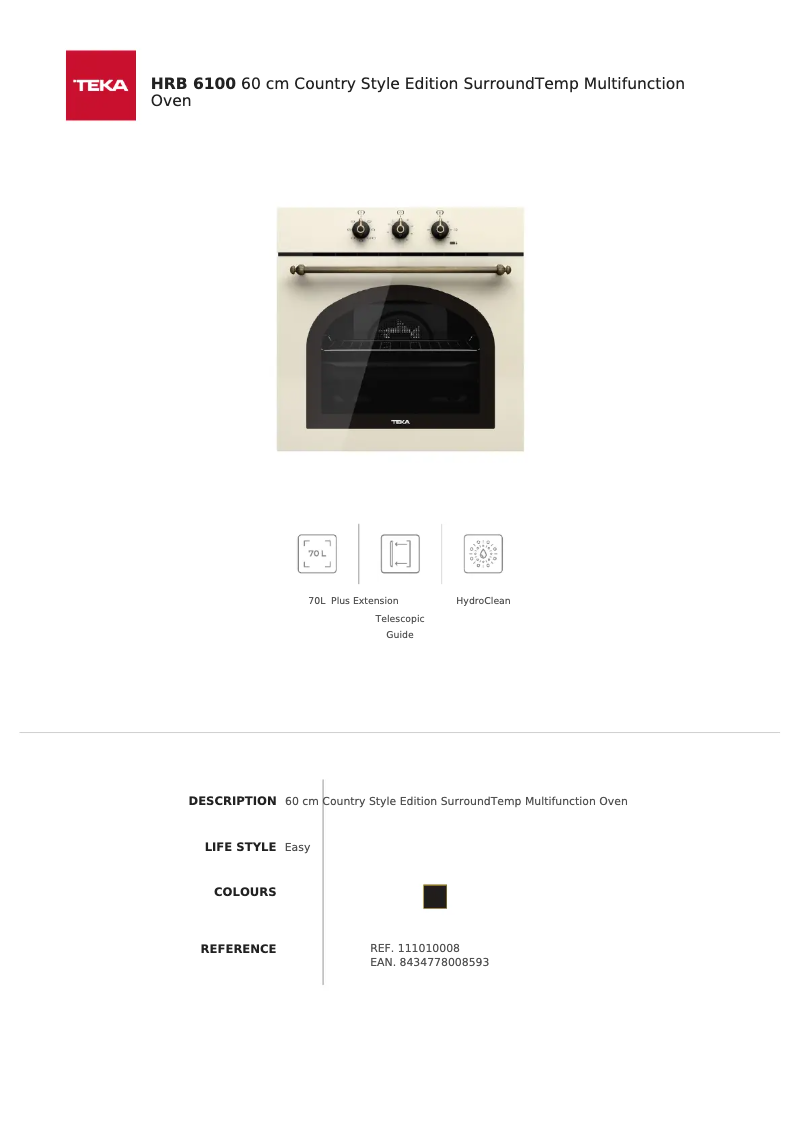 Image de la première page du manuel de l'appareil HRB 6100 VN