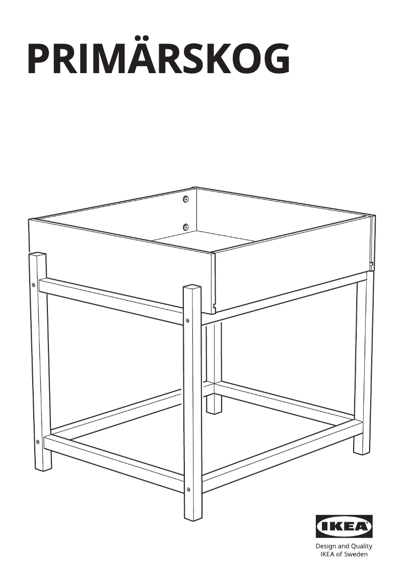 Page 1 de la notice Manuel utilisateur Ikea PRIMÄRSKOG 805.720.95