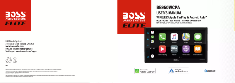 Page n°1 - Manuel utilisateur Boss BE950WCPA