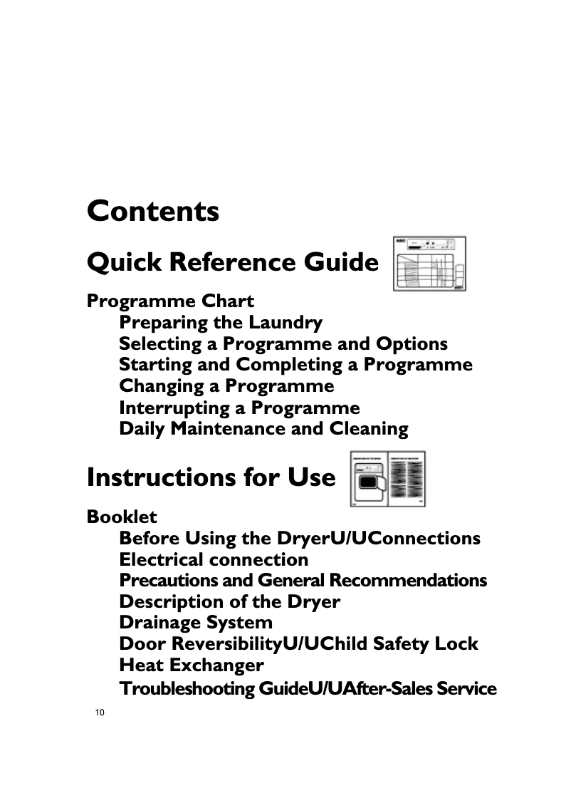 Page 1 de la notice Manuel utilisateur Bauknecht TRKP 7950