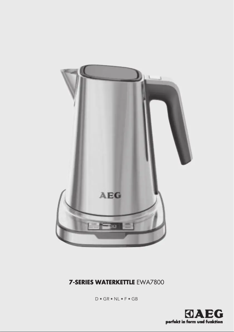 Page 1 de la notice Manuel utilisateur AEG EWA7800